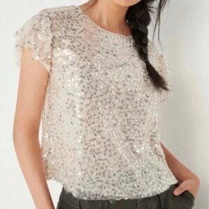 Anthropologie Pamela Sequined Blouse - Size Small